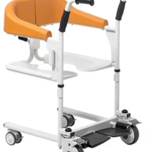 4-in-1 Patient Transfer Lift Commode Wheelchair | Adjustable Height | 140kg Capacity