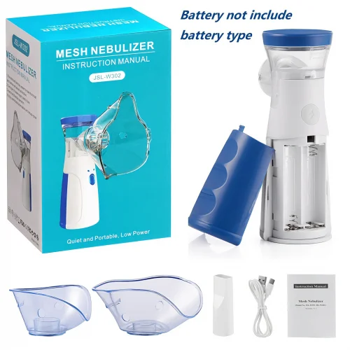 JSL-W302 Portable Mesh Nebulizer Machine — Rechargeable Respiratory Therapy Device